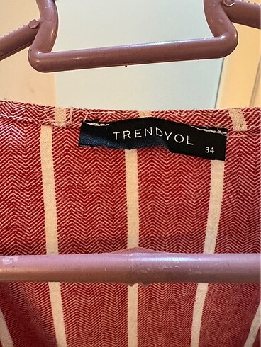 34 Beden Trendyol cepli keten elbise