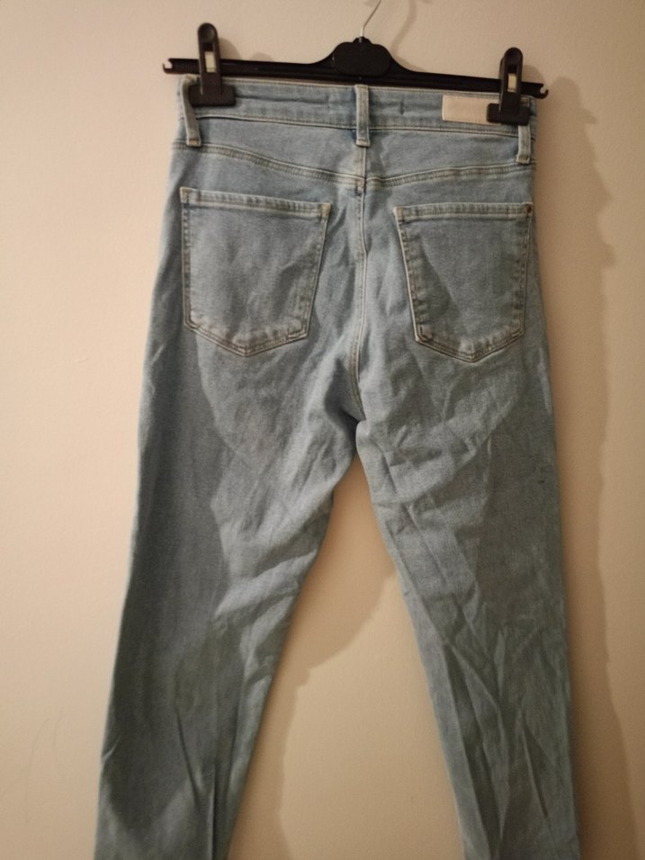 Kadın Gri Denim Midi Boy Jean - Görsel 3