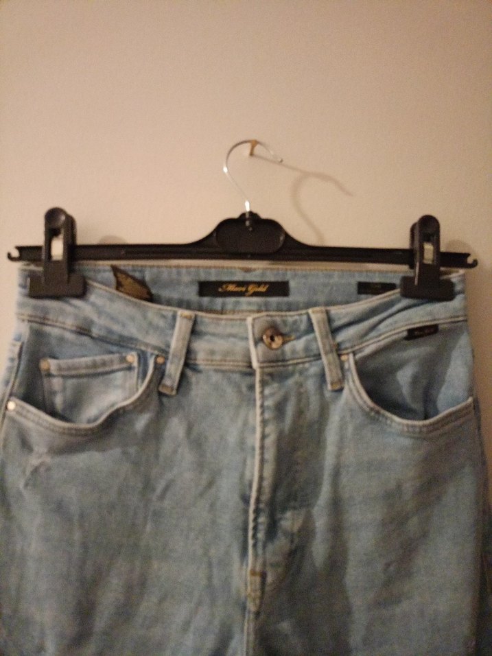 Kadın Gri Denim Midi Boy Jean - Görsel 2