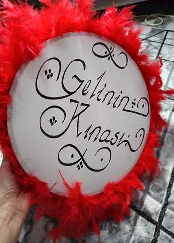 Gelin Kınası Yazılı tef - Görsel 5