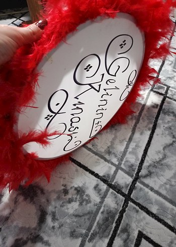 Gelin Kınası Yazılı tef - Görsel 4