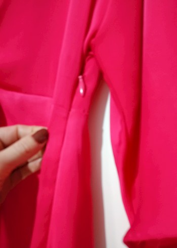 Pembe Midi Kadın Elbise - Görsel 4