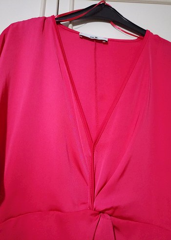 Pembe Midi Kadın Elbise - Görsel 3