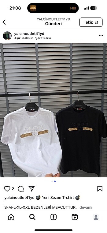 Gucci Gucci erkek tişört