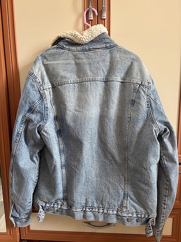H&M Erkek içi kürklü kot ceket