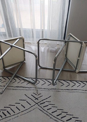  Beden Beyaz Katlanabilir Yüksek Sandalye
