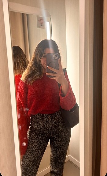 Diğer Leopar desenli jean