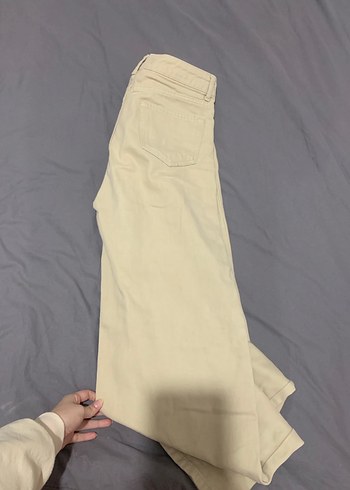 Bej Kadın Kot Pantolon - Görsel 3