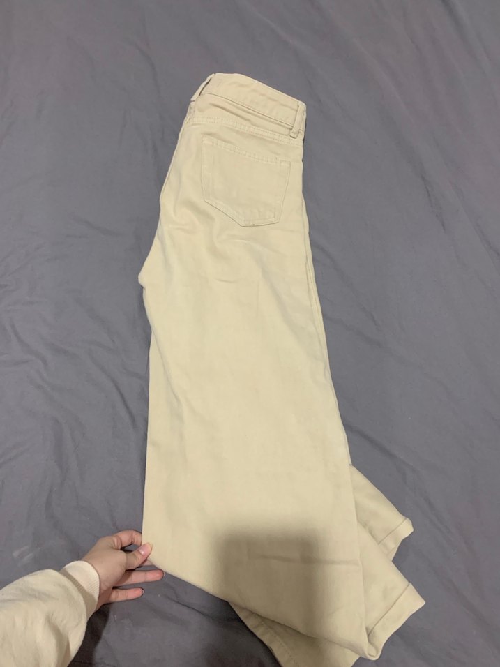 Bej Kadın Kot Pantolon - Görsel 3