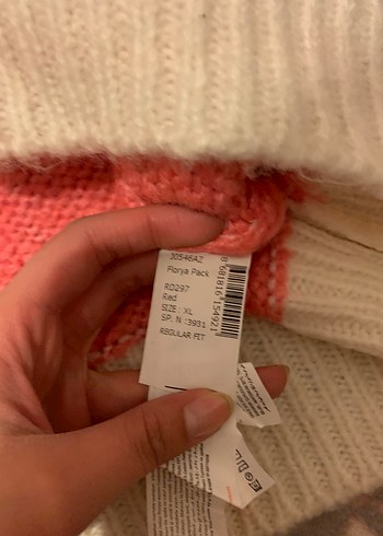 Renkli Triko Boğazlı Kadın Kazak - Görsel 4