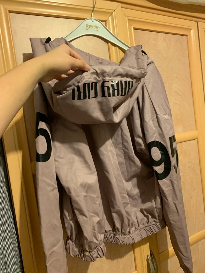 Bej Midi Kadın Ceket, Fermuarlı, Rahat Kesim - Görsel 4