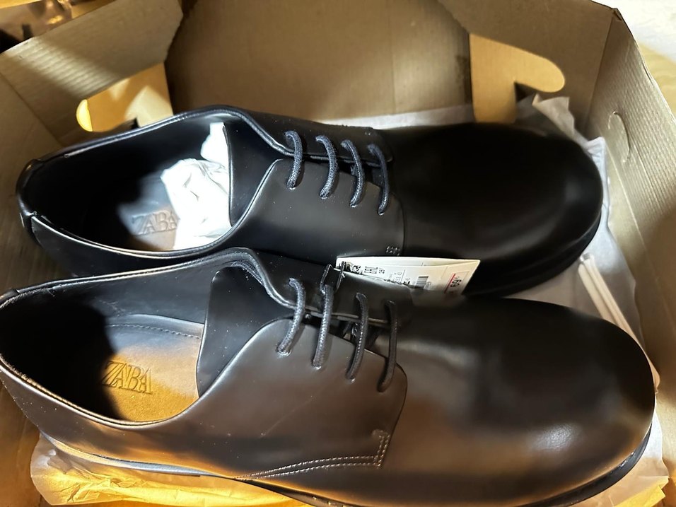 Zara Hakiki Deri Ayakkabı - SIFIR - 44 - Görsel 3