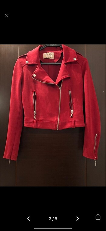 Zara model bordo süet ceket