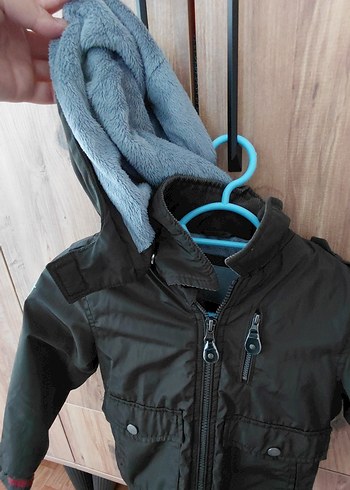 Erkek Çocuk Gri Fermuarlı Street Wear Ceket - Görsel 3