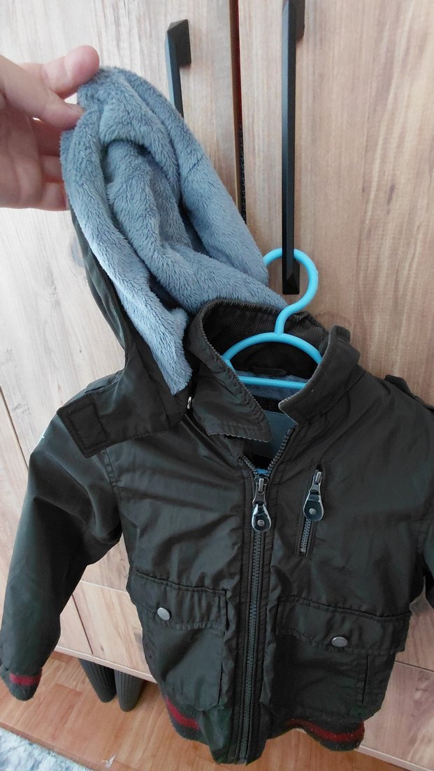 Erkek Çocuk Gri Fermuarlı Street Wear Ceket - Görsel 3