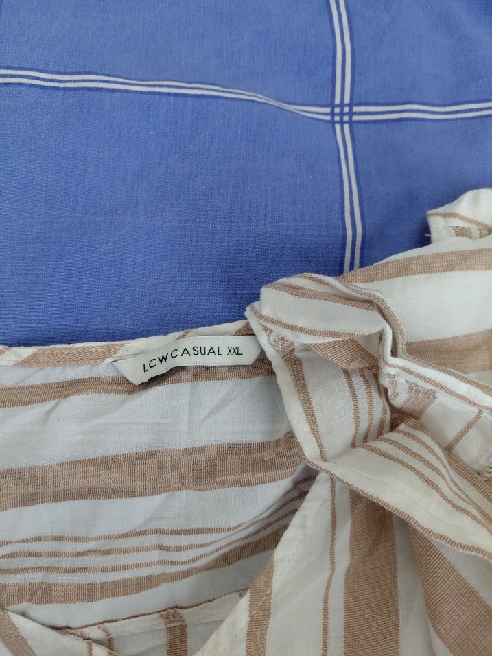 Bej Düğmeli Uzun Bohem Elbise - Görsel 3