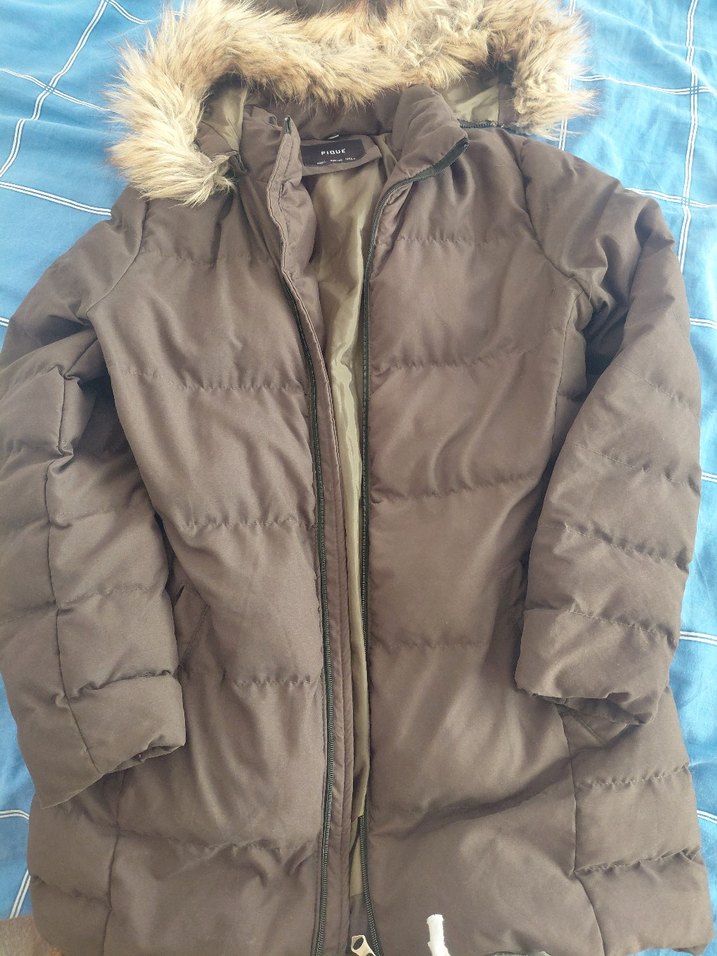 Kürk Detaylı Kadın Kahverengi Midi Kaban - Görsel 2