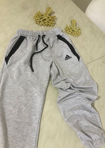 Adidas Gri Fermuarlı  Eşofman Altı - Görsel 2