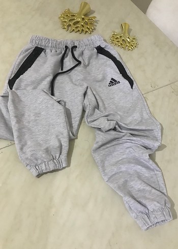 Adidas Gri Fermuarlı  Eşofman Altı - Görsel 3