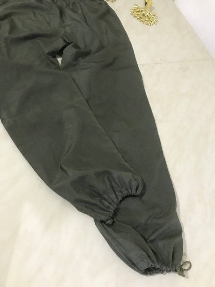 Gri Salaş Kadın Paraşüt Pantolon - Görsel 3