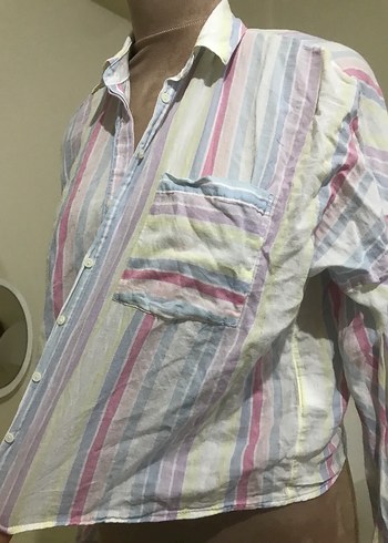 Kadın Çok Renkli Uzun Kollu Gömlek - Görsel 5