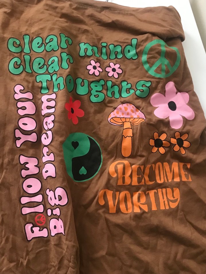 Loose Fit Kahverengi Baskılı - Görsel 3