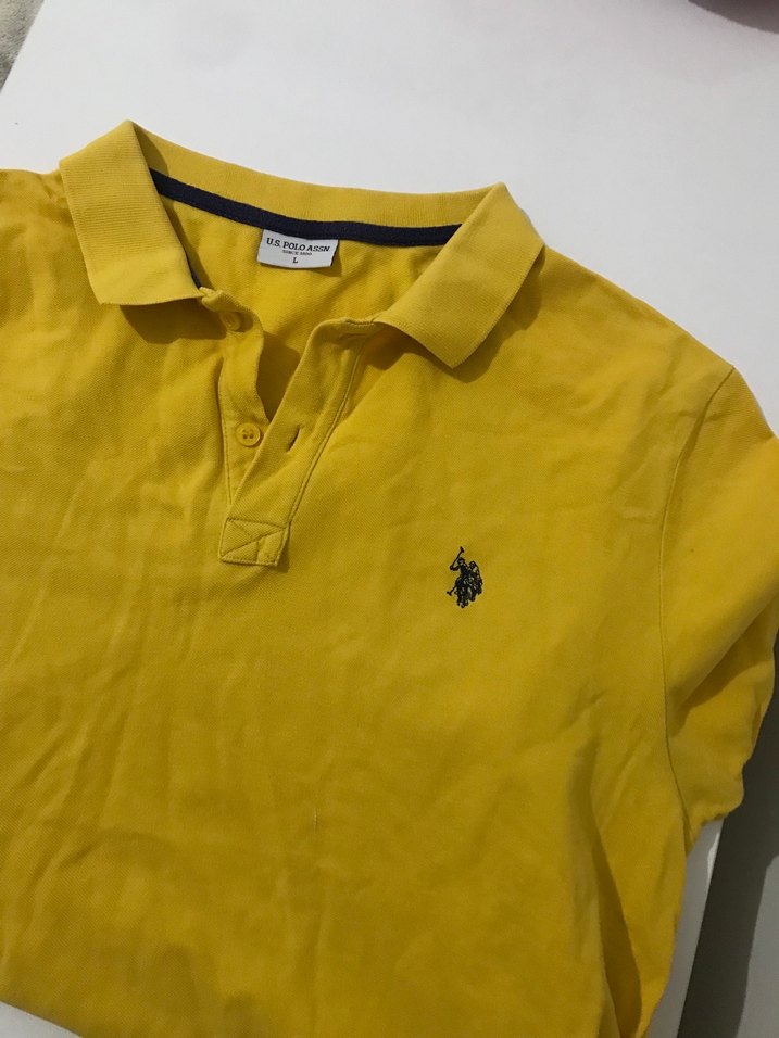 Sarı Polo Yaka Erkek Tişört - Görsel 5