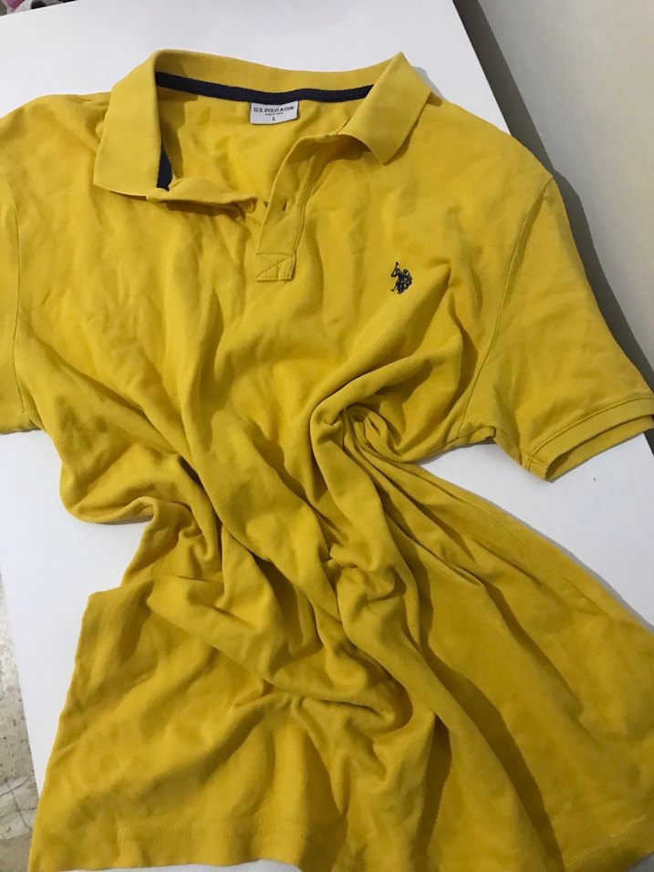 Sarı Polo Yaka Erkek Tişört - Görsel 2