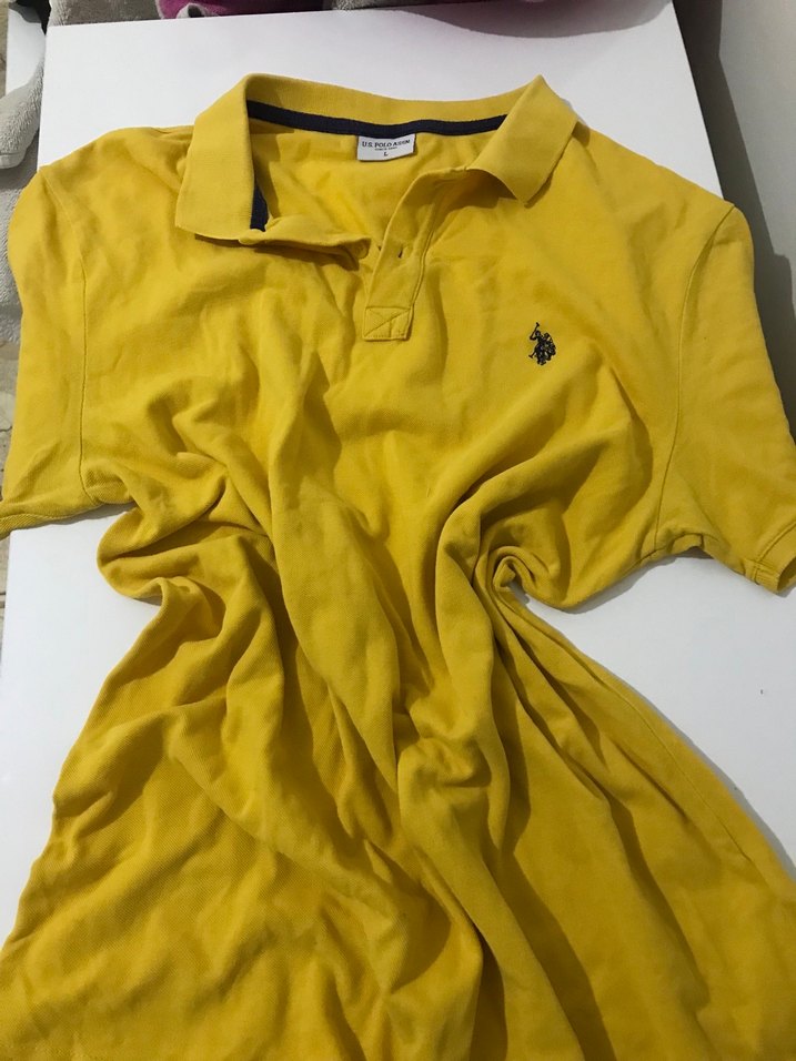 Sarı Polo Yaka Erkek Tişört - Görsel 4