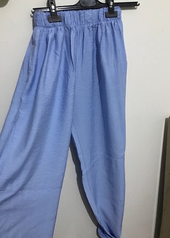 Mavi Düğmeli Keten Kadın Gömlek - Görsel 5