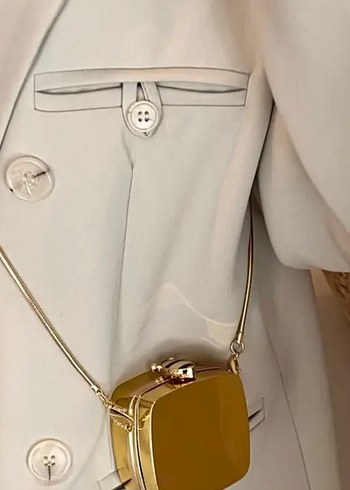 Gold Mini Portföy Çanta - Görsel 2