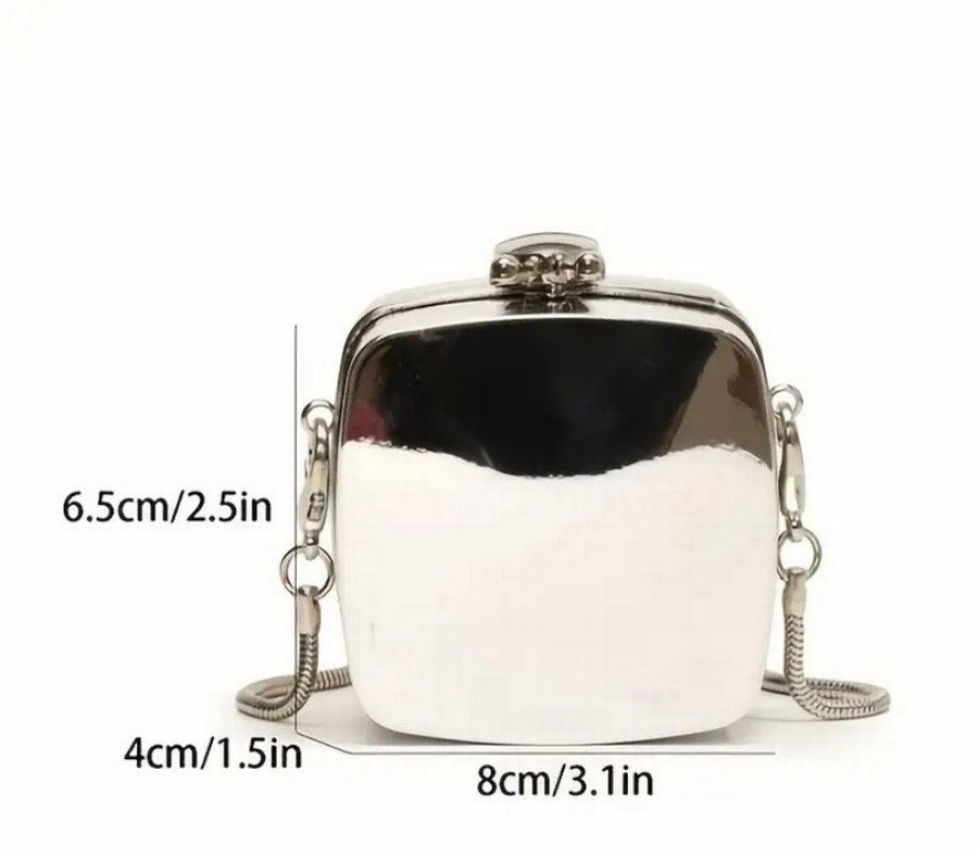 Gold Mini Portföy Çanta - Görsel 5