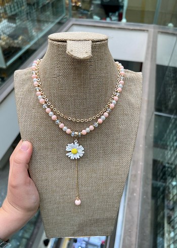 Boncuklu Bohem Midi Kolye Altın - Görsel 3