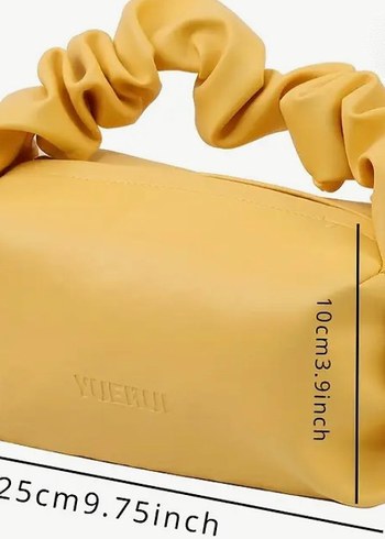 Mavi Büzgülü El Çantası - Görsel 5