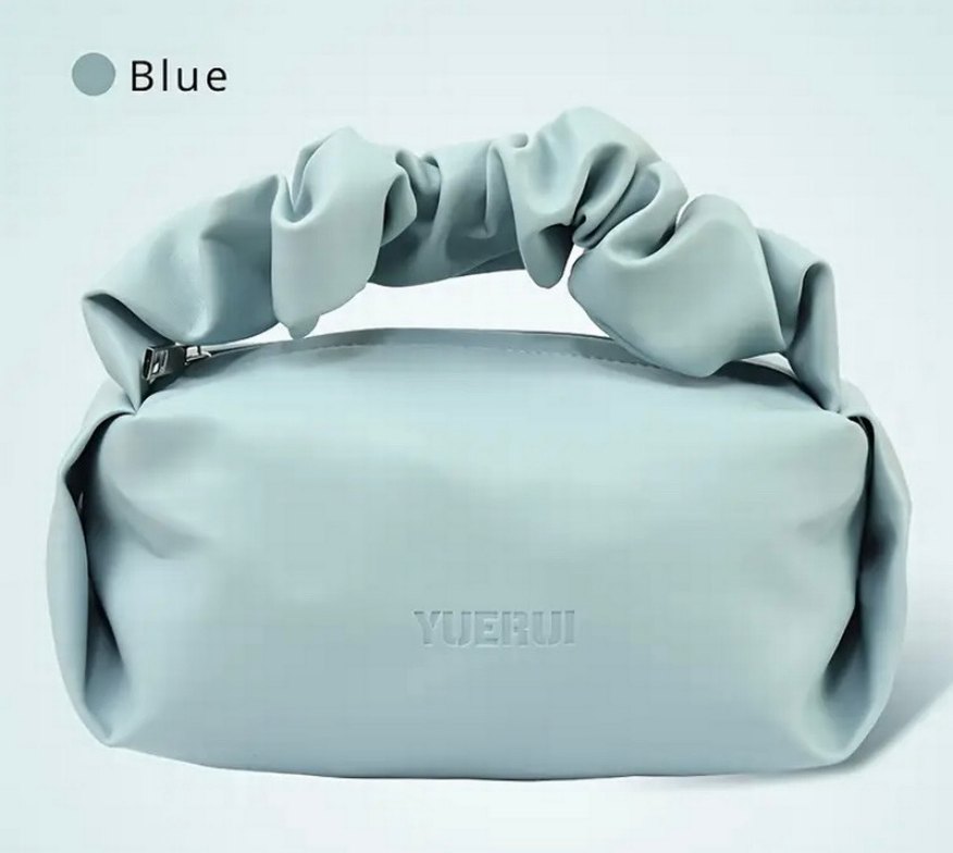 Mavi Büzgülü El Çantası - Görsel 3