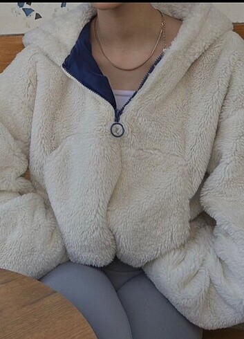 Pull and Bear Pull bear pelus ceket sweat