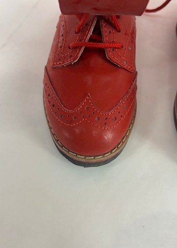 Kırmızı Deri Kız Ayakkabısı - Görsel 2