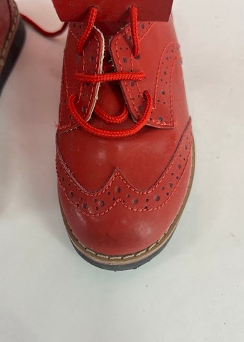 Kırmızı Deri Kız Ayakkabısı - Görsel 3