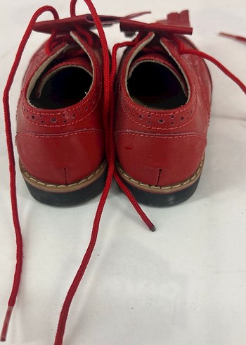Kırmızı Deri Kız Ayakkabısı - Görsel 4