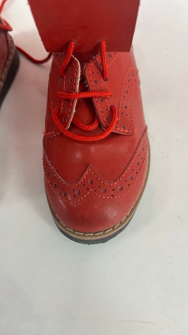 Kırmızı Deri Kız Ayakkabısı - Görsel 3