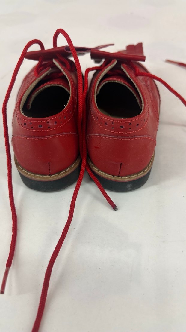 Kırmızı Deri Kız Ayakkabısı - Görsel 4