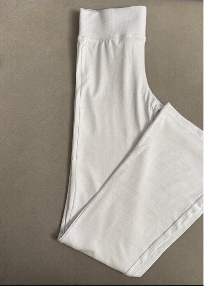 Bershka orj marka beyaz pantalon - Görsel 2