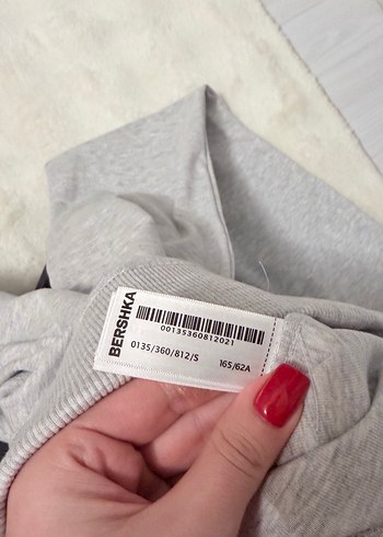 Bershka orj Gri Yüksek Bel İspanyol Paça Tayt S - Görsel 4