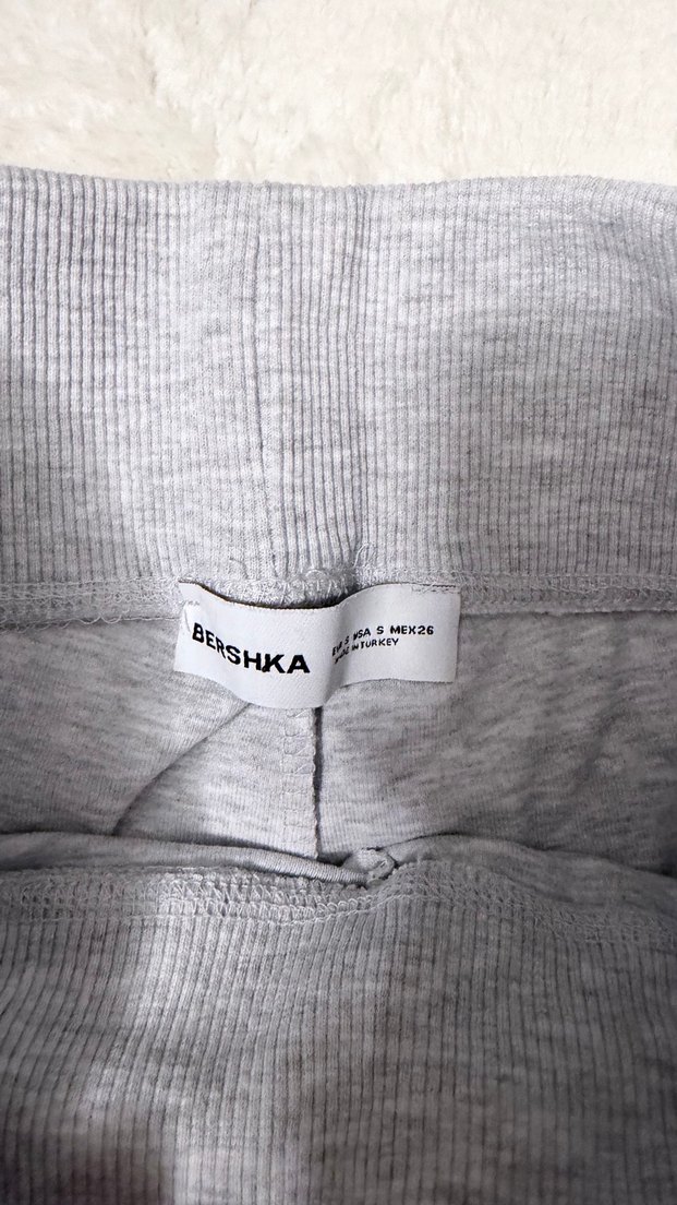 Bershka orj Gri Yüksek Bel İspanyol Paça Tayt  S - Görsel 3