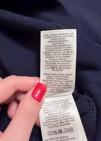 GANT kadın Sweatshirt Uzun Kollu Mavi - Görsel 3