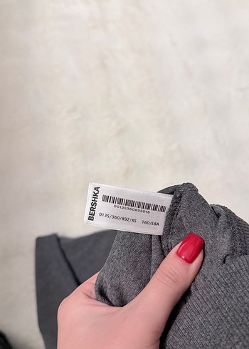 Bershka orj. XS Gri İspanyol Paça Tayt  Sıfır - Görsel 7