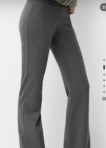 Bershka orj. XS Gri İspanyol Paça Tayt  Sıfır - Görsel 2