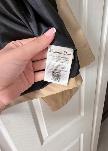 Bej Düğmeli Deri Kadın Ceket - Görsel 4