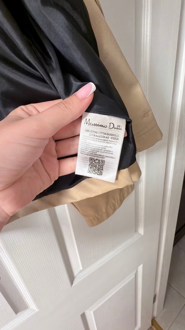 Bej Düğmeli Deri Kadın Ceket - Görsel 4