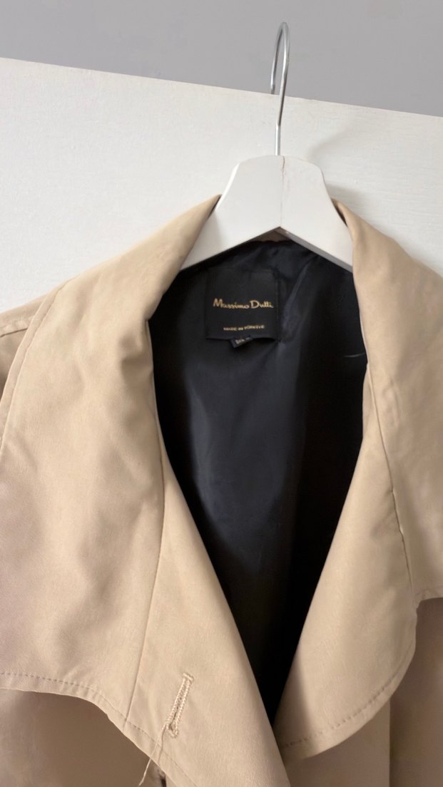 Bej Düğmeli Deri Kadın Ceket - Görsel 2